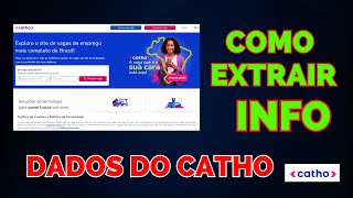 Automacao Para Extracao De Info Na Catho Javascript