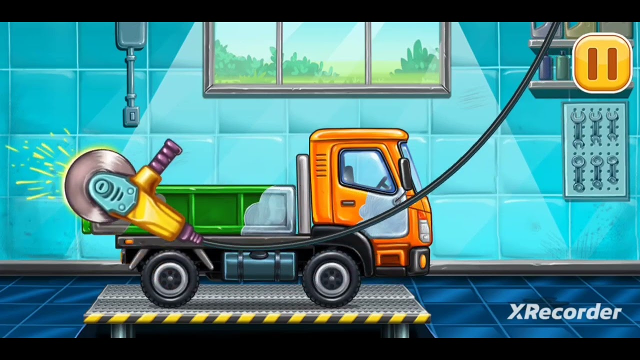 Мультик про машинки. Build a house. Будинок з гаражем.