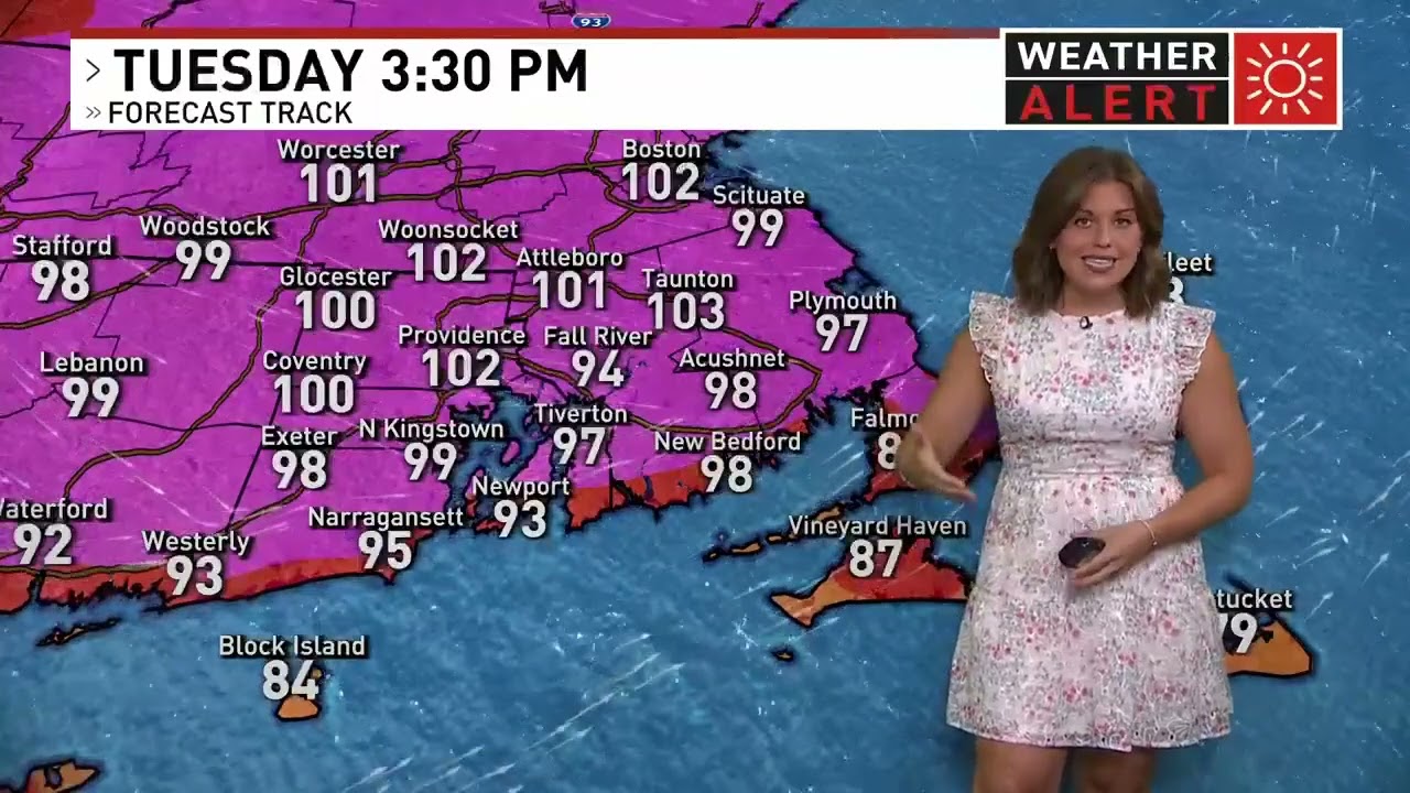 More heat moves into Southern New England, temps likely reaching 100 in some spots