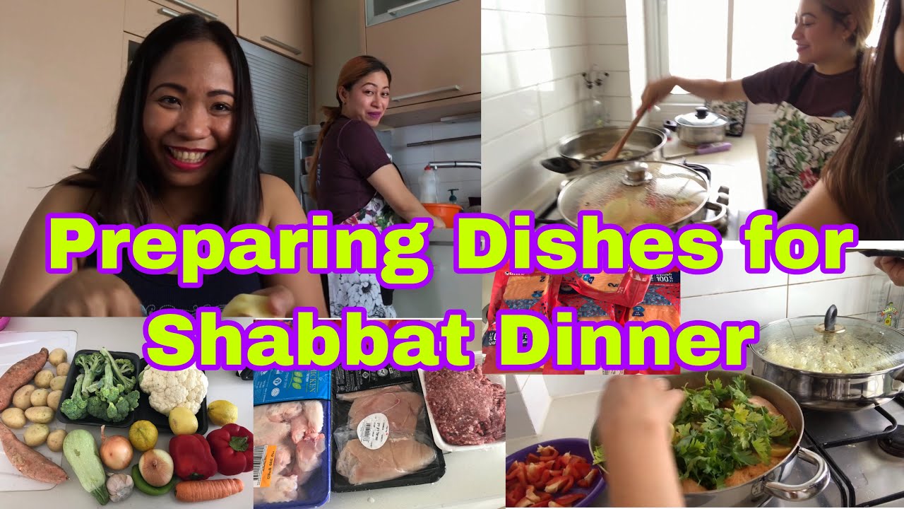 PREPARING DISHES FOR SHABBAT DINNER ISRAELI FOOD Smilymyles YouTube