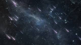 Shooting Star Comets Rain Down from Outer Space Night Sky Heavens 4K Moving Wallpaper Background