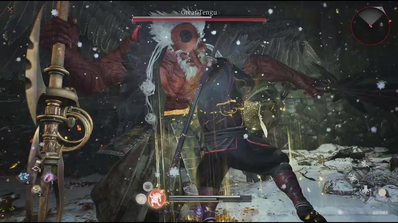 Nioh 3 Great Tengu intense Fight