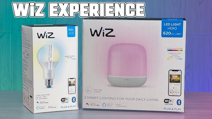 A perfect mood with connected lighting with the WiZ Hero table lamp. -  YouTube