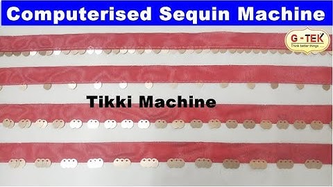 9 MM Latkan Automatic Computerised Sequin Machine | Tikki Machine | Sitara Attachment