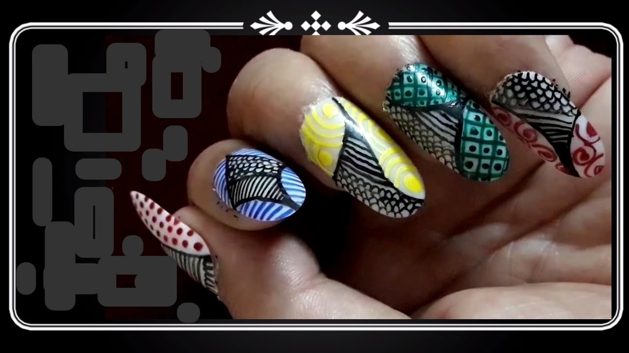 Woven Fabric Nail Art Ideas - wide 3