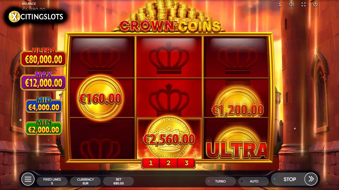 Crown Coins Endorphina HUGE Record Win EPIC Big Payout Landed