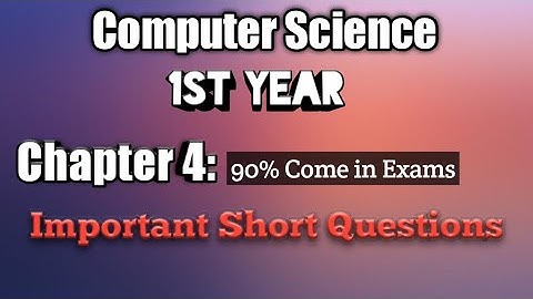 1st year computer guess paper 2022 |class 11 computer science chapter 4 imp questions| Grow With Us