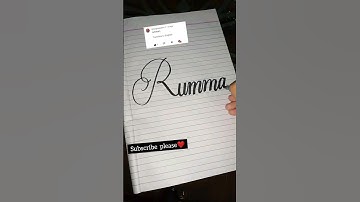 "Rumman" name #calligraphy #writing ✍️ #nameart #shorts #english #art #learn #lettering #name