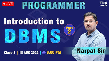 Computer Programmer Vacancy in Rajasthan | DBMS | Introduction to DBMS By Narpat Sir