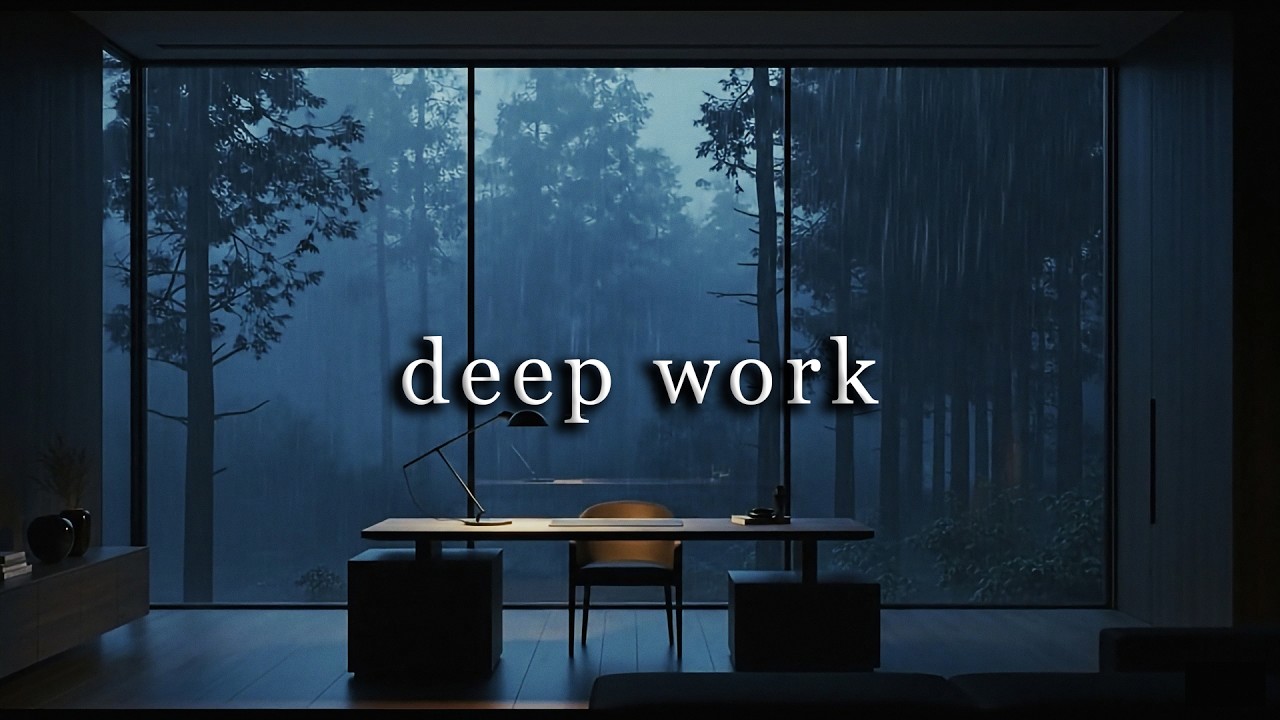 Work Like a CEO | Slow Sad Music for Deep Focus & Work 🌧️