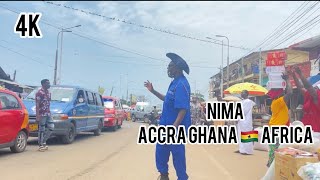 4K Nima Market The Most Popular Market In All Time Accra Ghana 🇬🇭 Africa Travel Vlog