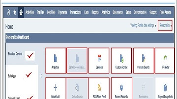 How to Personalize Dashboard, Portlet in #Netsuite ?SunderS NetSuite E Learning Vol 1, Mod 4, Vid 2.
