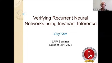 Verifying recurrent neural networks using invariant inference by Guy Katz