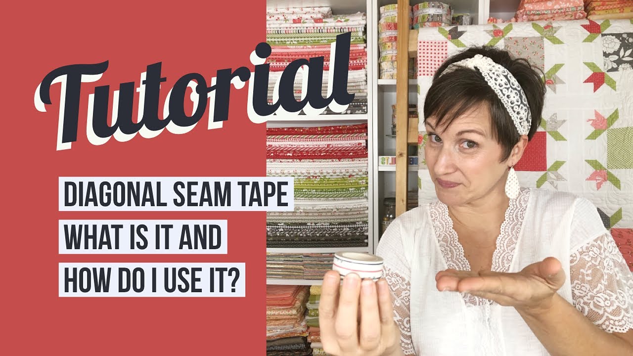 More Notions :: Seam Guides :: Diagonal Seam Tape by Cluck Cluck Sew