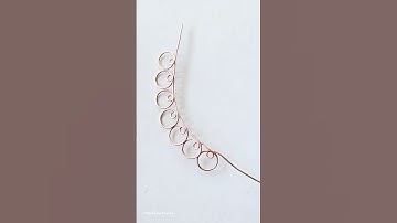 Beginner wire wrap swirl design #regaliabyreyney #wirewraptutorials #wirewrapping #beginnerfriendly