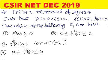 CSIR NET DEC 2019 MATHS SOLUTION | PROBLEM OF POLYNOMIALS OF CSIR NET DEC 2019