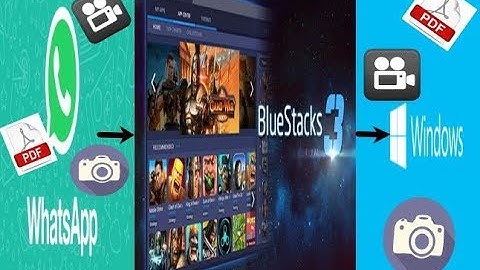 Share WhatsappFile directly to Windows in Bluestacks 3  WITHOUT FileManager.....! | BS3