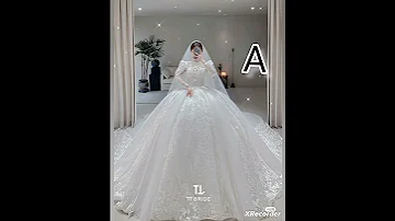فستانك الابيض حسب أول حرف من أسمك 