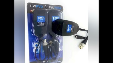 BNC transfer to RJ45 video balun for 2mp/5mp/8mp analog cameras