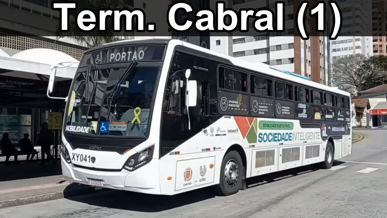 Terminal Cabral (1) - Movimentação de ônibus Urbano em Curitiba #URBS #onibus