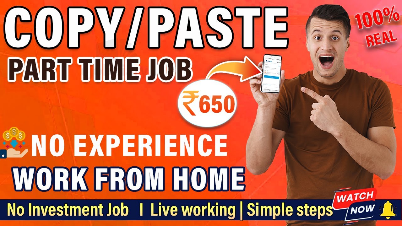 😎 COPY PASTE JOB IN TAMIL 🔥 Earn Rs 650 👉 Work From Home Jobs in Tamil ...