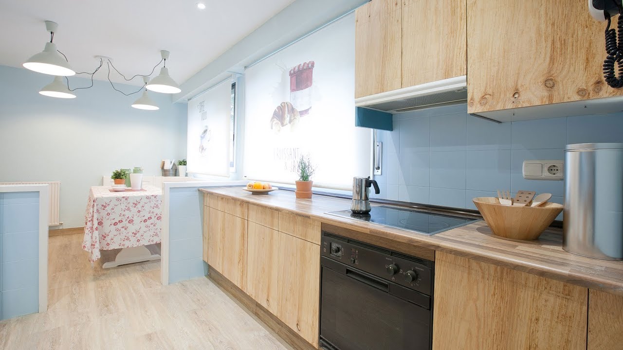 Programa completo - Cocina luminosa con comedor y de aire rústica - Decogarden