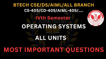 Operating System Most Important Topic RGPV #rgpvback #mostimportantquestion #tutortheory #rgpvos