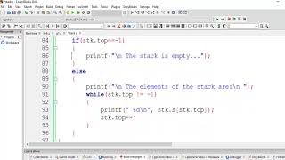stack implementation