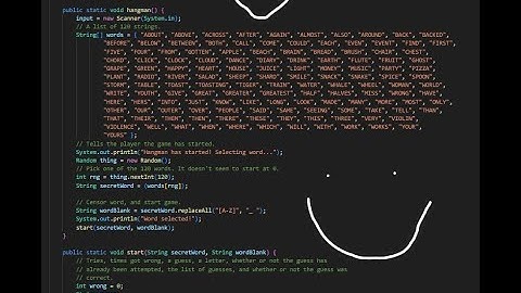 Hangman Java Tutorial