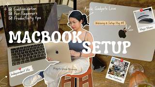 Unboxing Macbook Air M4 Beginner Setup (Customisation, Settings & features)