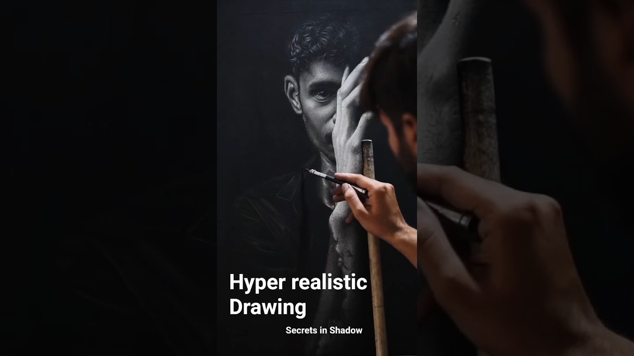 Hyper realistic Charcoal Portrait I Hyper realistic Pencil Drawing I 