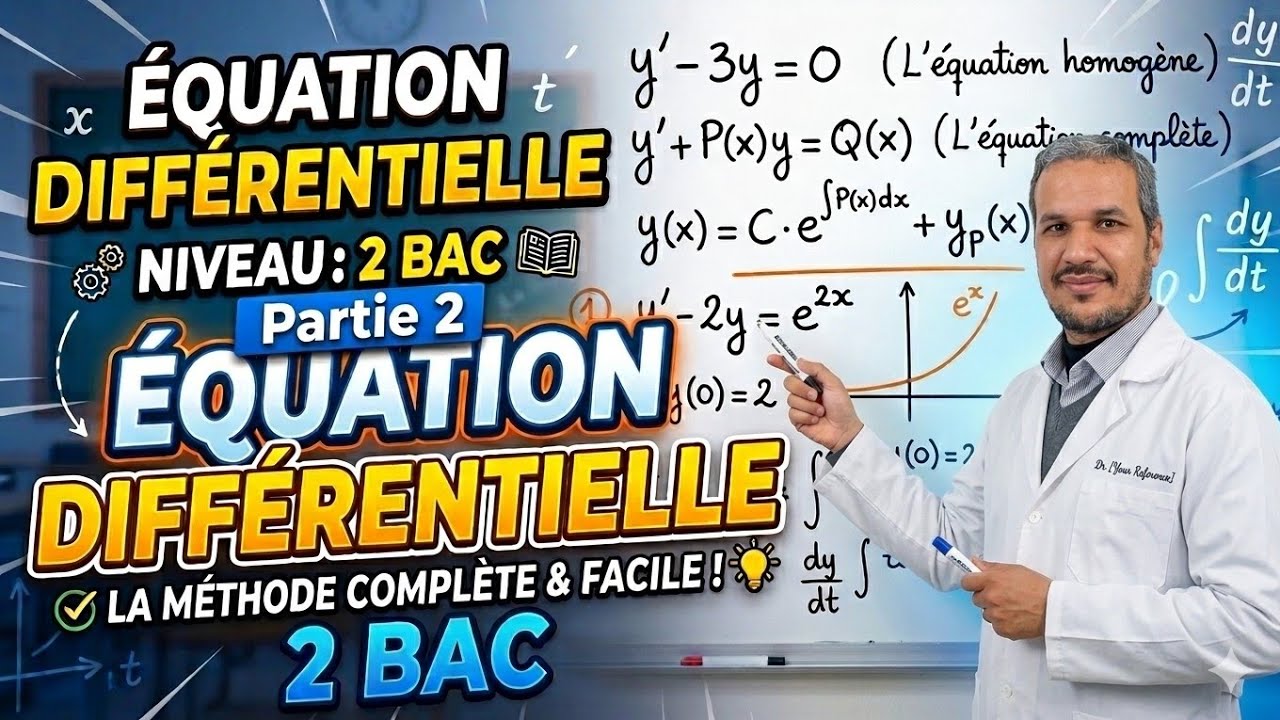 Équations différentielles 2 Bac | cours et exercices corrigés | partie 2