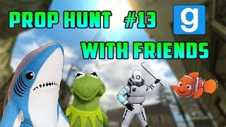 Garrys Mod Kermit The Frog Shark Chases & Fishy Hiding Spots Gmod Prop Hunt With Friends