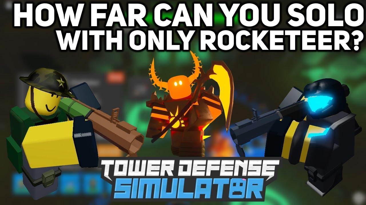 Solo Rocketeer How Far Can It Go Tower Defense Simulator Youtube - outlaw vs rocketer boosting roblox tower defense