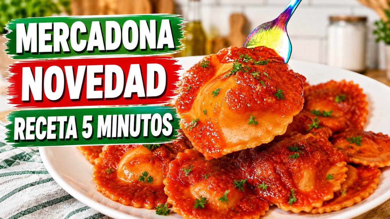 ✨️RECETA EXPRÉS‼️2 INGREDIENTES‼️5 MINUTOS🔥novedad MERCADONA 🟢 productos súper, receta para vagos