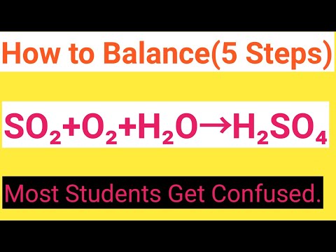 Video SO2+O2+H2O→H2SO4 Balanced Equation||Sulphur dioxide+Oxygen+Water=Sulphuric acid Balanced Equation - youtube