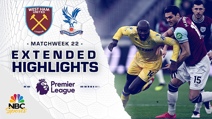 West Ham United v. Crystal Palace | PREMIER LEAGUE HIGHLIGHTS | 1/18/2025 | NBC Sports