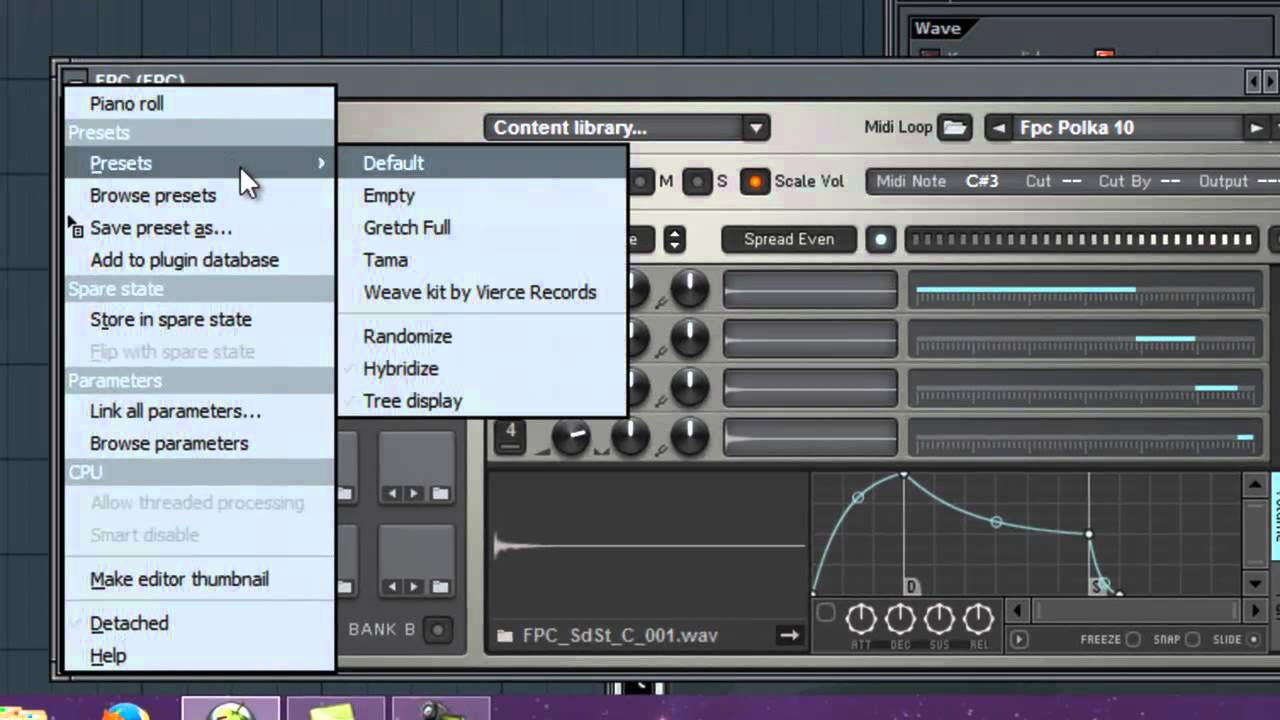 using fpc presets fl studio