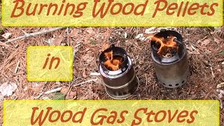 Burning Wood Pellets in Wood Gas Stoves