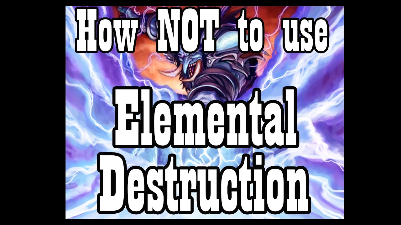 Elemental Destruction is so Bad (Hearthstone)