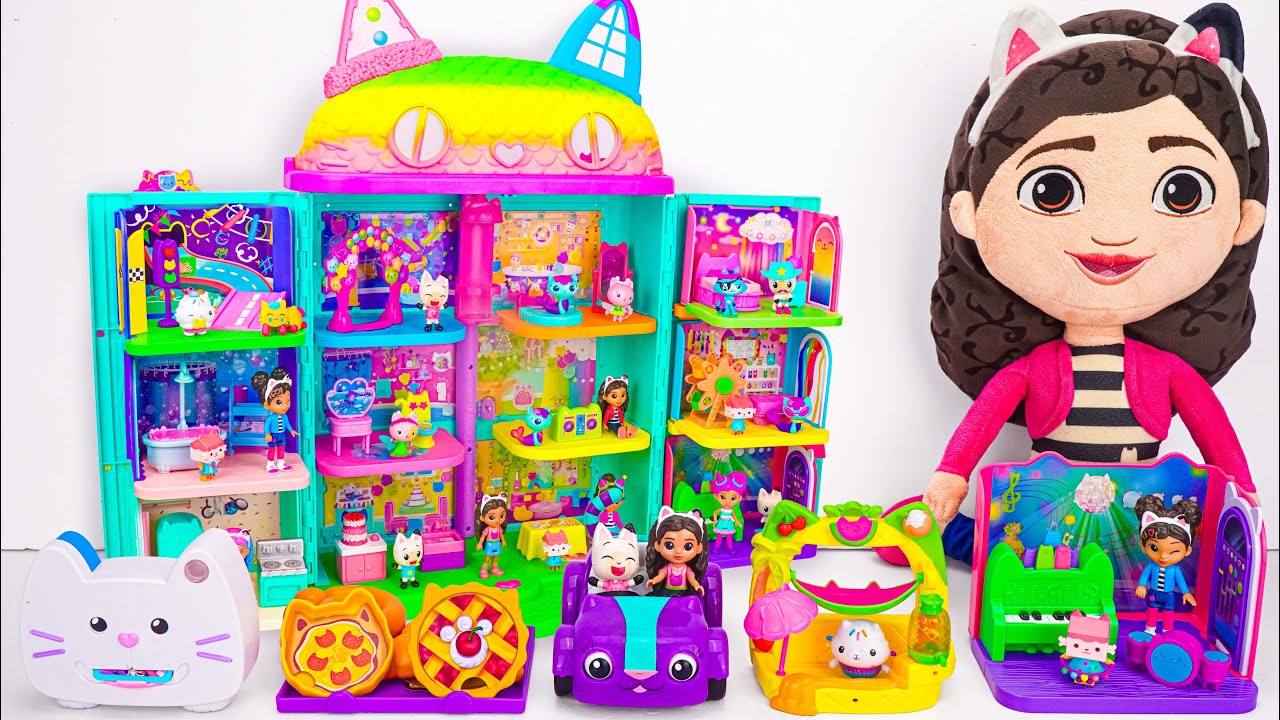 Satisfying Unboxing Gabby Plush & Gabby's Dollhouse The Movie, Cream House Set ASMR | Review Toys