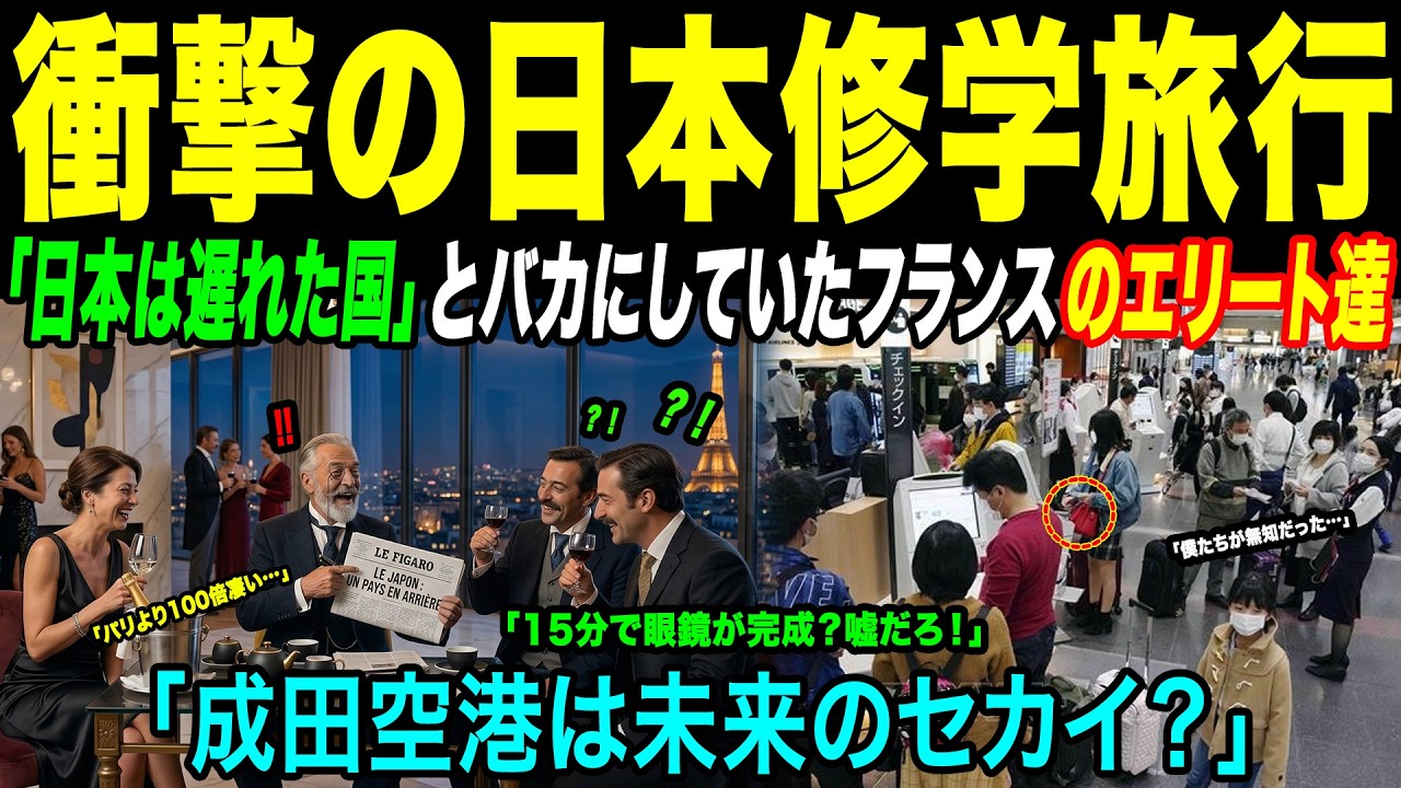 【海外感動秘話】「日本なんて後進国だろｗ」と見下していたフランスの名門校エリート達→東京の修学旅行で受けた衝撃の連発！人生を変えた『15分の奇跡』とは？
