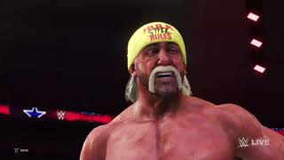WWE 2K20】ザ・ロック vs ハルク・ホーガン - YouTube