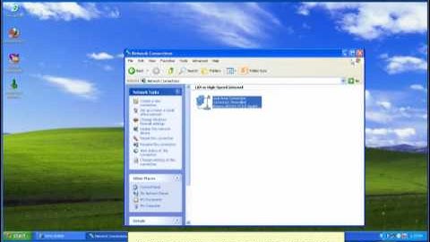 Procedure on how to configure DHCP Connection in ENHWI 1AN42 using Windows XP