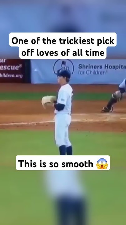 image of Would this get you? Great pick off move trick! 😳 #baseball - YouTube
