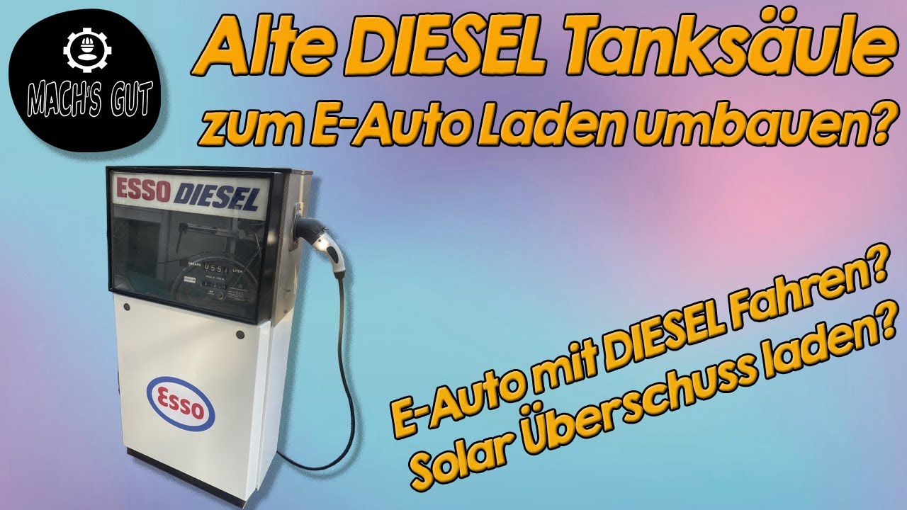 alte Diesel Zapfsäule