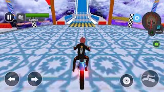 Jogo de Moto Corrida Impossível na Mega Rampa screenshot 2