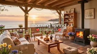(NO ADS) Warm Morning Jazz - Peaceful Coffee Porch Ambience with Sweet Jazz Music to Work, Study