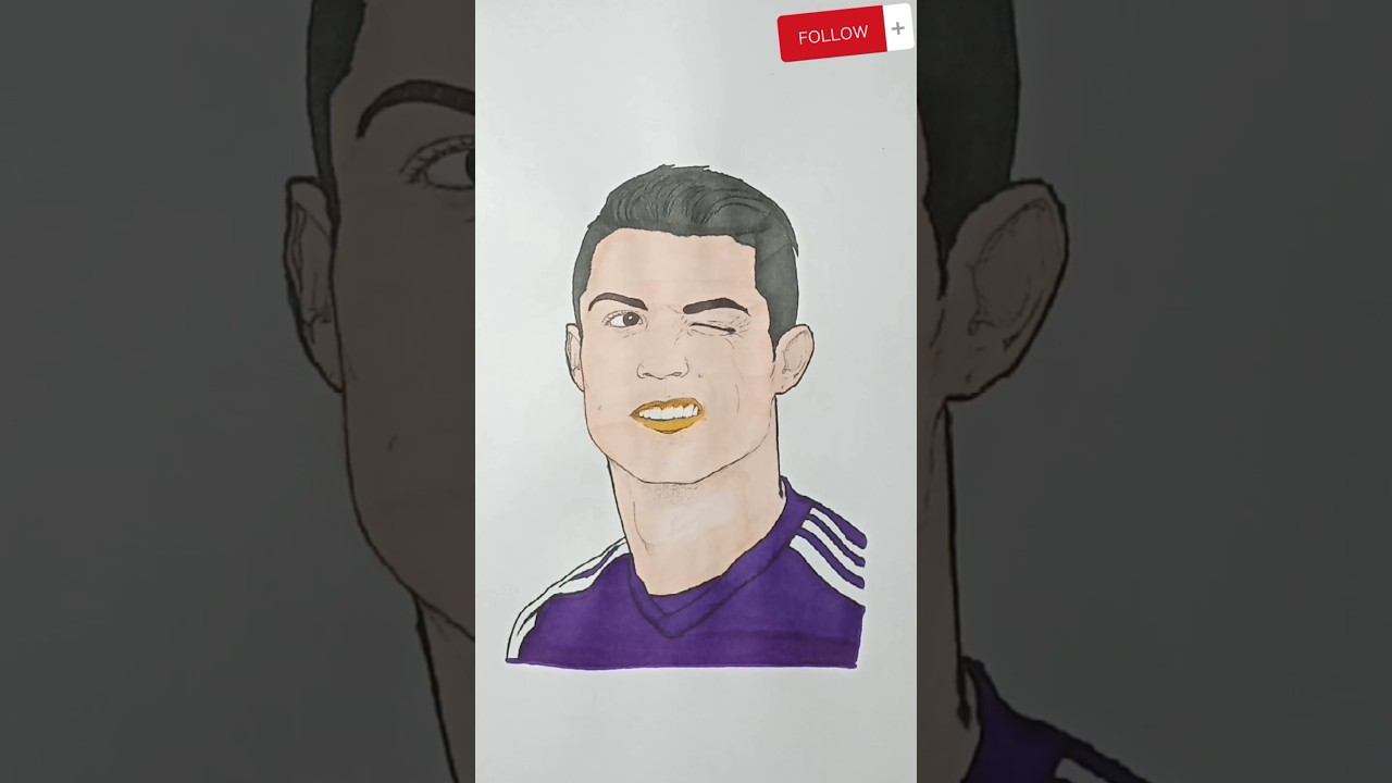 CRISTIANO RONALDO COLORING 
