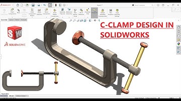 ✅C-Clamp design in SolidWorks | SolidWorks assembly tutorial